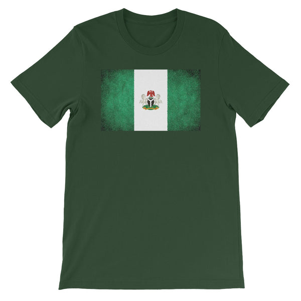 Nigerian Flag with Coat of Arms Short-Sleeve Unisex T-Shirt