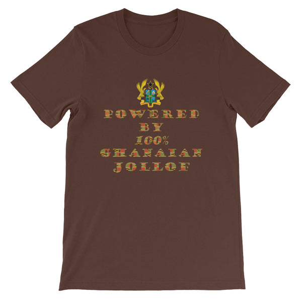 Powered by Ghanaian Jollof Unisex T-Shirt