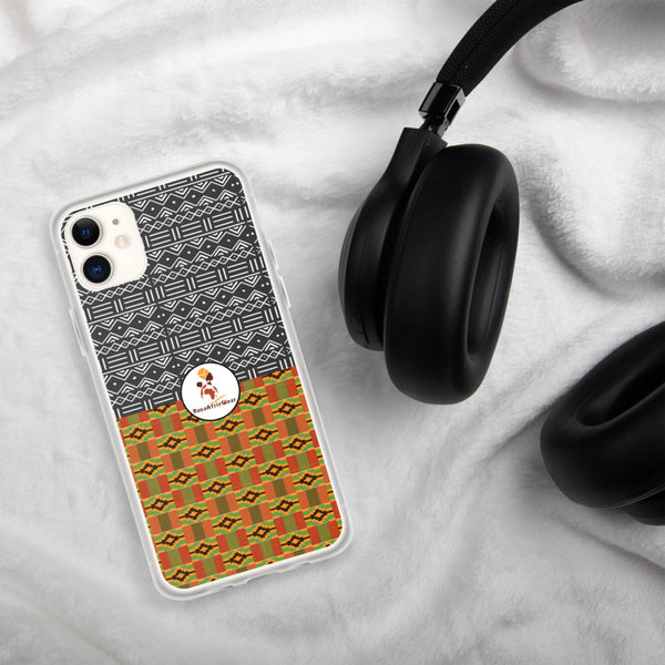 RuvaAfricWear Kente and Mud Cloth iPhone Case