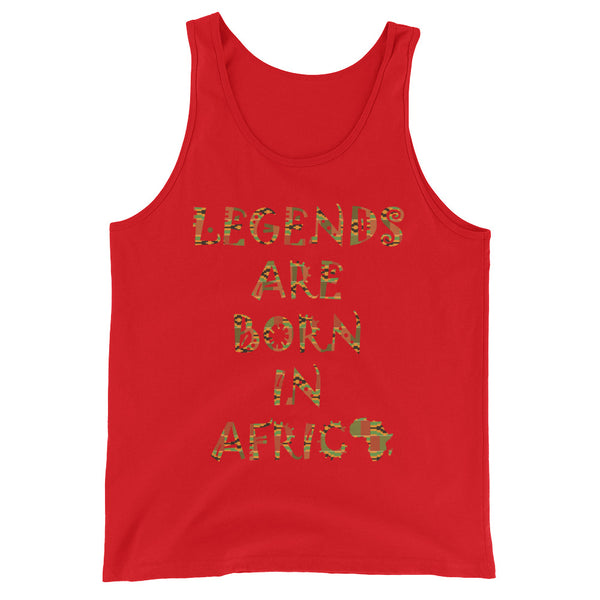 Legends Are Born in Africa Unisex Tank Top