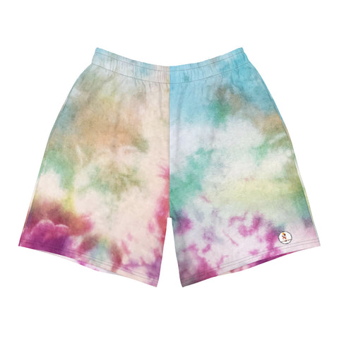 RuvaAfricWear Tie & Dye Men's Athletic Long Shorts