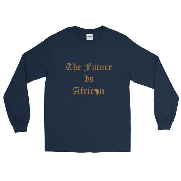 The Future is African Kente Print Long Sleeve T-Shirt
