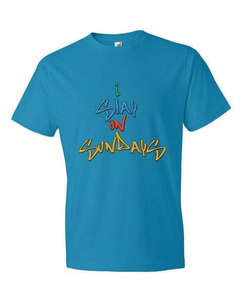 I Slay on Sundays Men's Short sleeve t-shirt