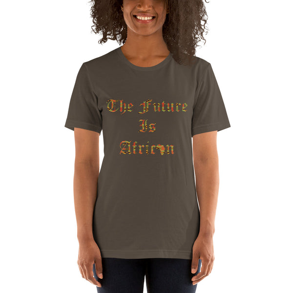 The Future is African Kente Print Short-Sleeve Unisex T-Shirt