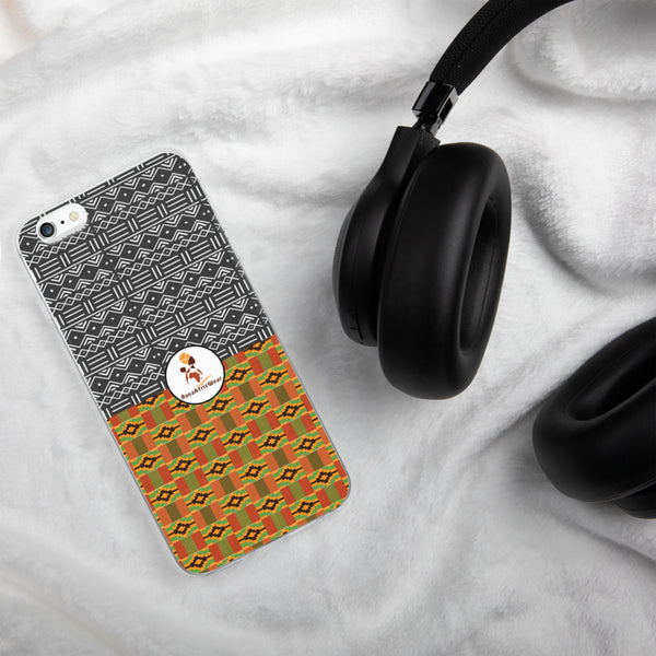 RuvaAfricWear Kente and Mud Cloth iPhone Case