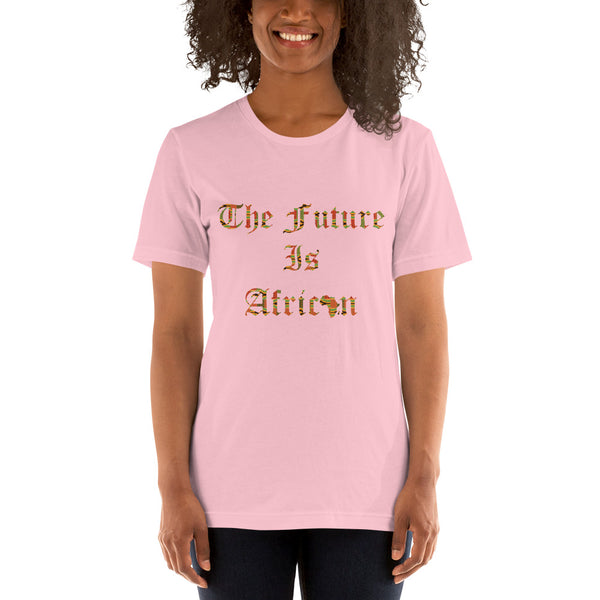 The Future is African Kente Print Short-Sleeve Unisex T-Shirt