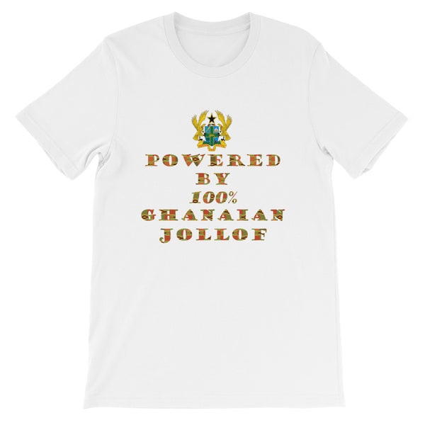 Powered by Ghanaian Jollof Unisex T-Shirt