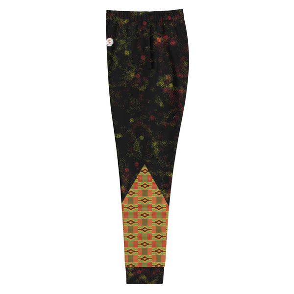Spray Paint and Kente Print Women's Joggers