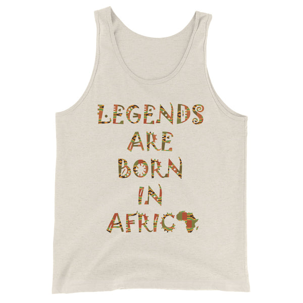 Legends Are Born in Africa Unisex Tank Top