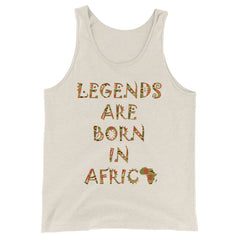 Legends Are Born in Africa Unisex Tank Top