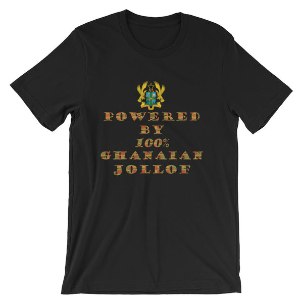 Powered by Ghanaian Jollof Unisex T-Shirt