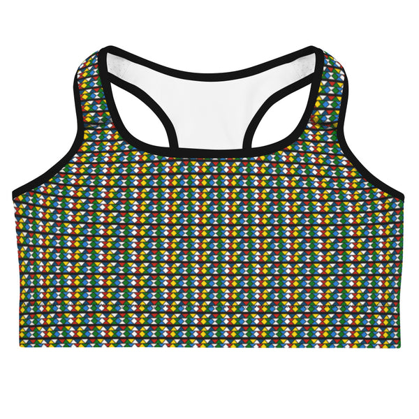 Zulu Beads Print Sports bra