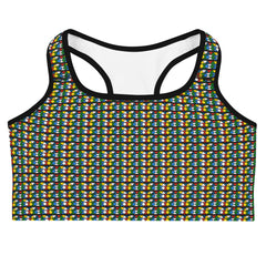 Zulu Beads Print Sports bra