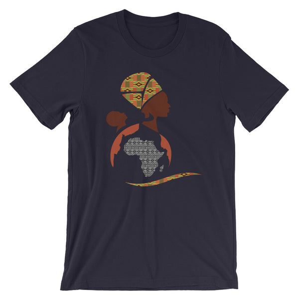 RuvaAfricWear African Print Logo Short-Sleeve Unisex T-Shirt