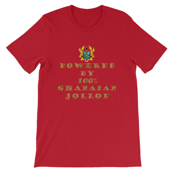 Powered by Ghanaian Jollof Unisex T-Shirt