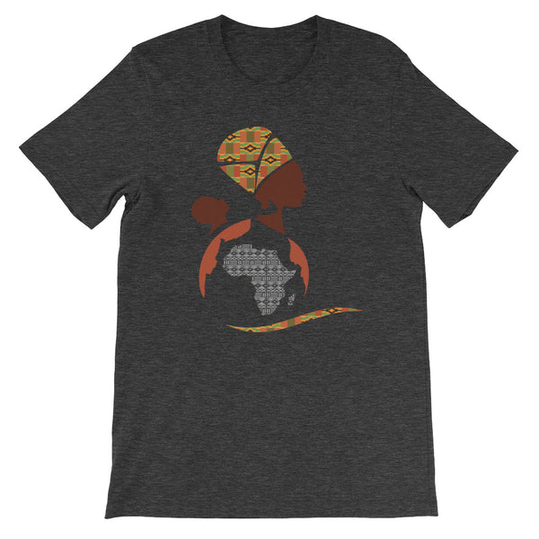 RuvaAfricWear African Print Logo Short-Sleeve Unisex T-Shirt