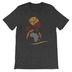 RuvaAfricWear African Print Logo Short-Sleeve Unisex T-Shirt