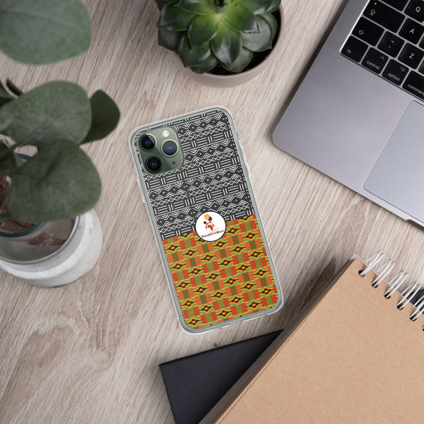RuvaAfricWear Kente and Mud Cloth iPhone Case