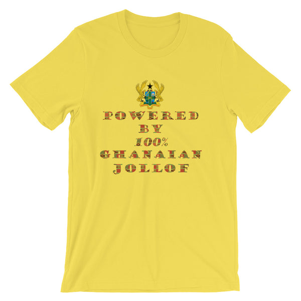 Powered by Ghanaian Jollof Unisex T-Shirt