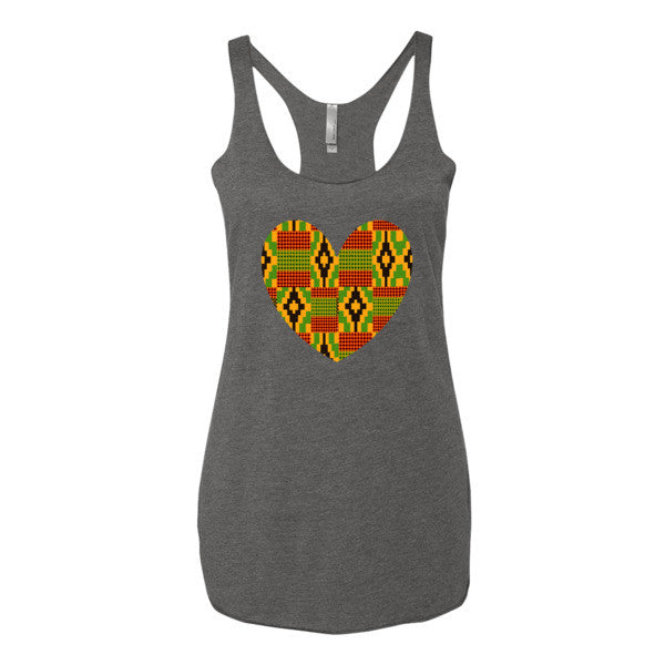 "I Heart Kente" Women's tank top