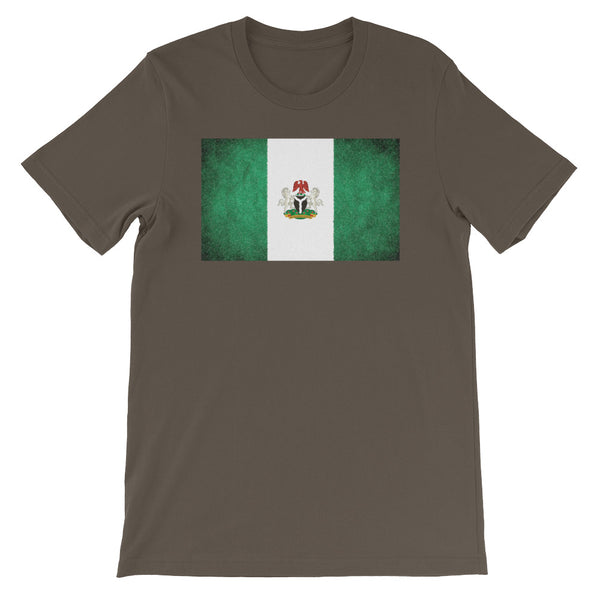 Nigerian Flag with Coat of Arms Short-Sleeve Unisex T-Shirt