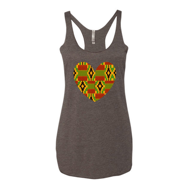 "I Heart Kente" Women's tank top