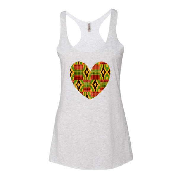 "I Heart Kente" Women's tank top