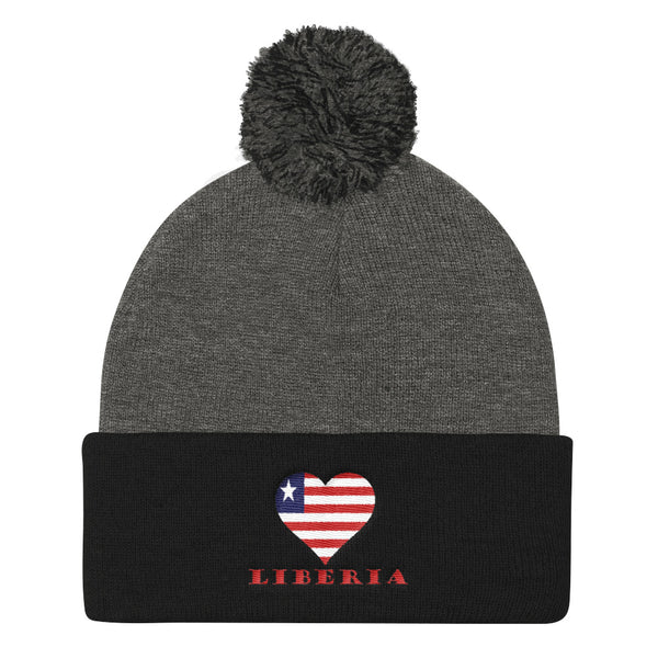 Liberia Love Pom Pom Knit Cap