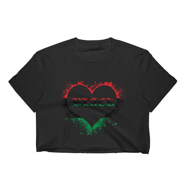 Black Love Women's Crop Top