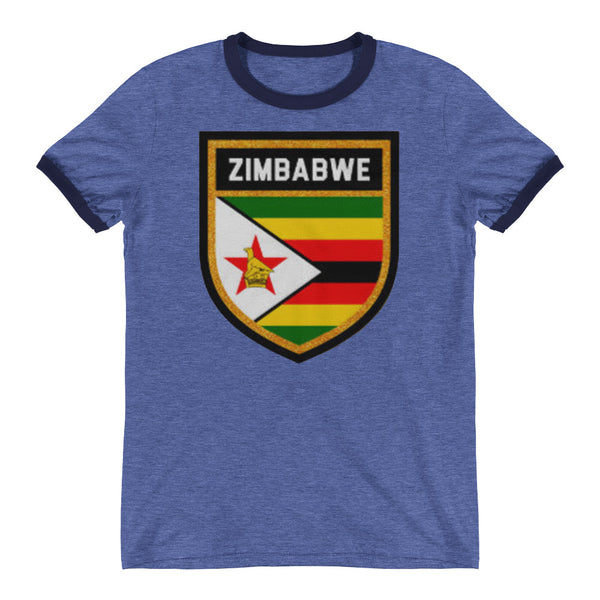 Zimbabwe Badge Ringer T-Shirt