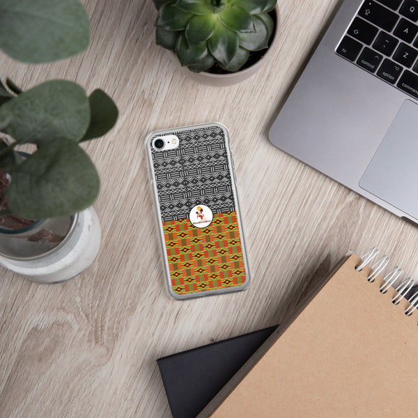 RuvaAfricWear Kente and Mud Cloth iPhone Case
