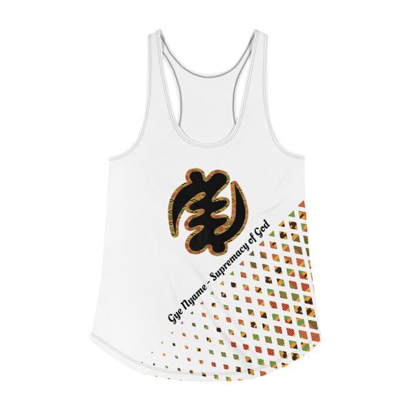 Andikra Symbol (Gye Nyame) Women's Racerback Tank