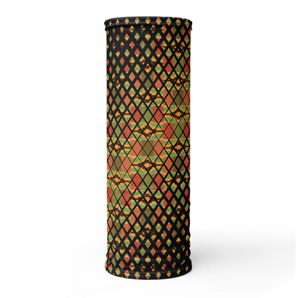 Kente Scattered Squares Neck gaiter