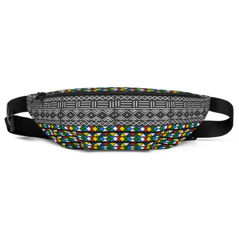 Mud Cloth & Zulu Beads Print Fanny Pack