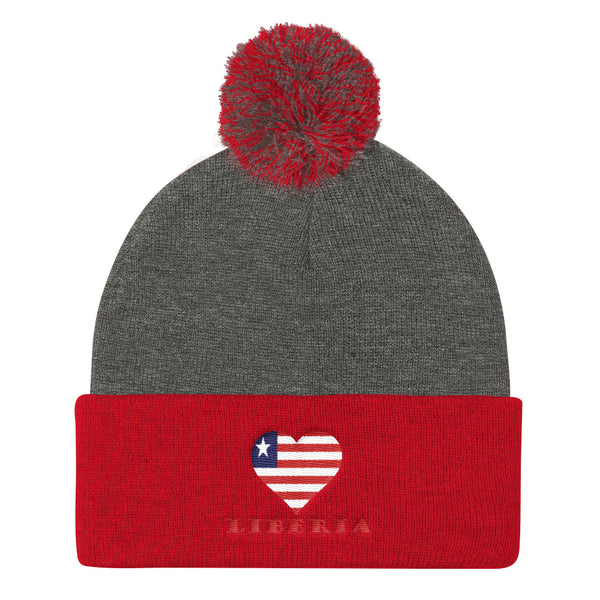 Liberia Love Pom Pom Knit Cap