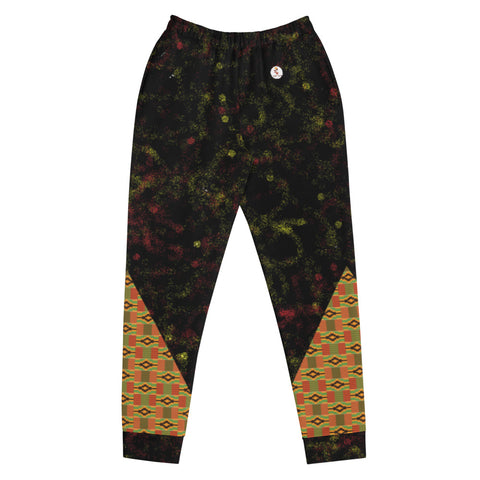 Spray Paint and Kente Print Women's Joggers