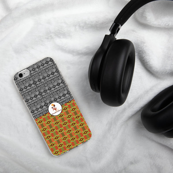 RuvaAfricWear Kente and Mud Cloth iPhone Case