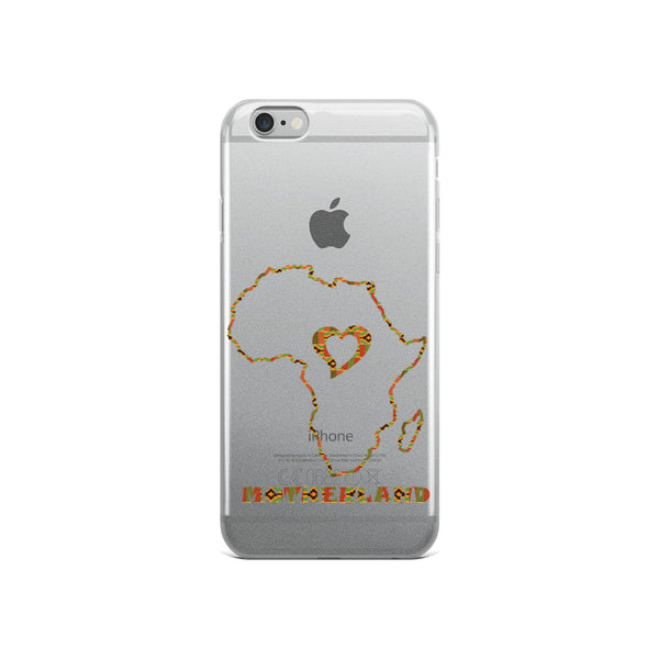 Heart Motherland African Map iPhone Case