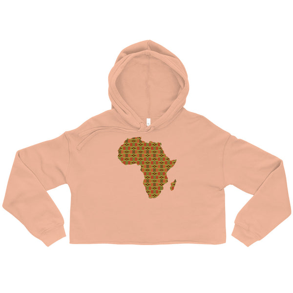 African Map Crop Hoodie