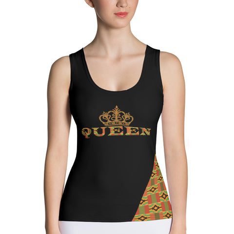 Queen Kente Print Tank Top