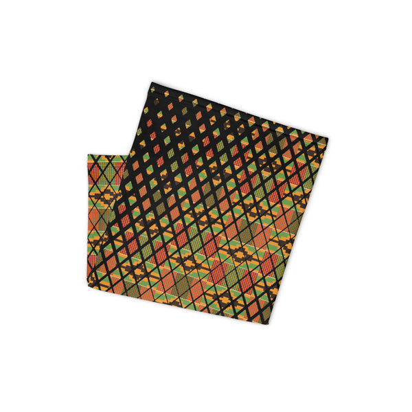 Kente Scattered Squares Neck gaiter