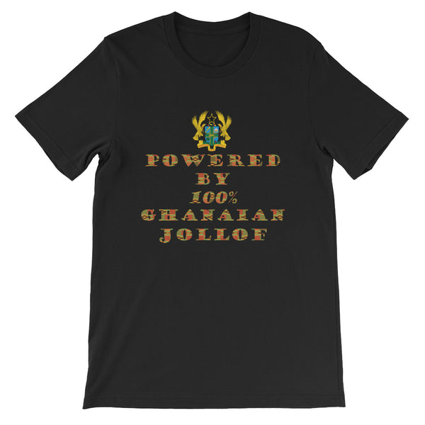 Powered by Ghanaian Jollof Unisex T-Shirt