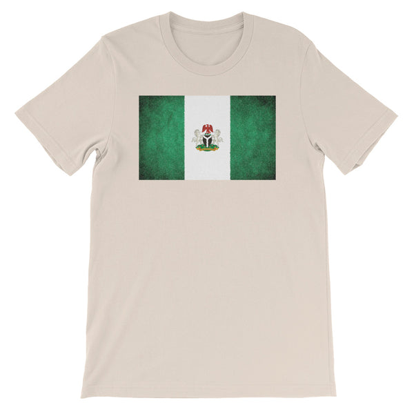 Nigerian Flag with Coat of Arms Short-Sleeve Unisex T-Shirt