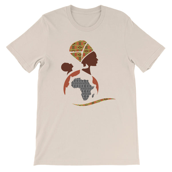 RuvaAfricWear African Print Logo Short-Sleeve Unisex T-Shirt