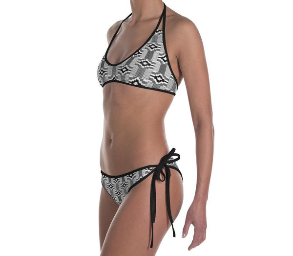 Kente Print Reversible Bikini
