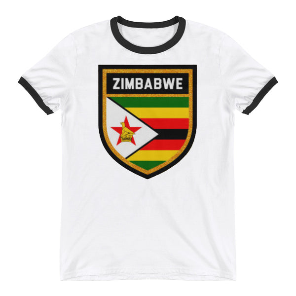 Zimbabwe Badge Ringer T-Shirt