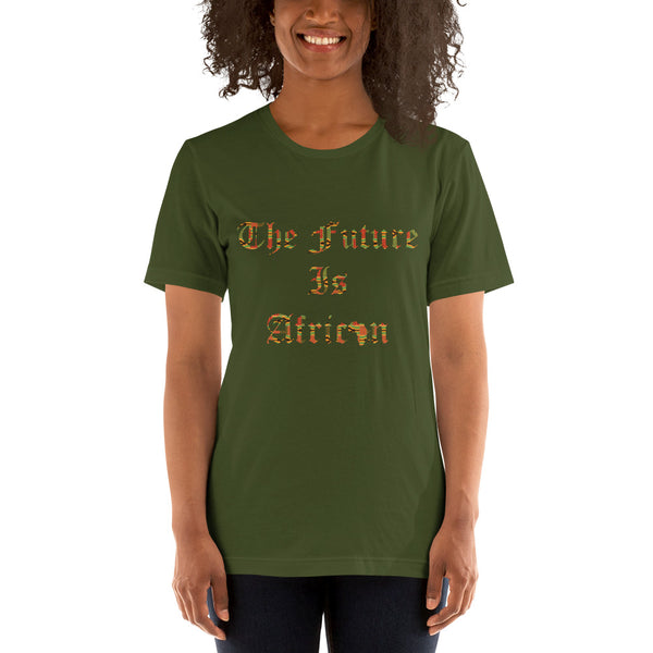The Future is African Kente Print Short-Sleeve Unisex T-Shirt