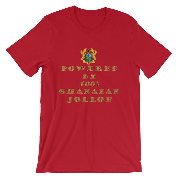 Powered by Ghanaian Jollof Unisex T-Shirt