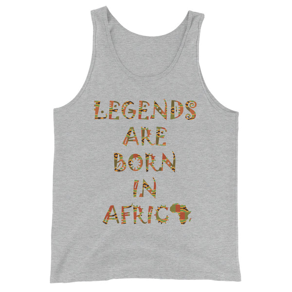 Legends Are Born in Africa Unisex Tank Top