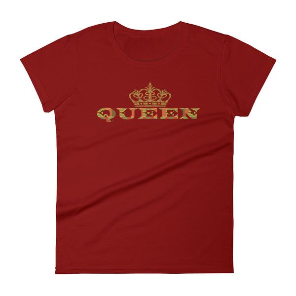 Queen Kente Print Women's short sleeve t-shirt